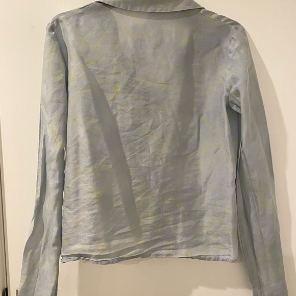 Vintage Calvin Klein silk button-down shirt - Picture 2 of 5